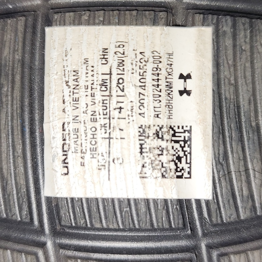 Under Armour Black Camo Slide Sandals, sz. 8. EUC - Picture 4 of 4